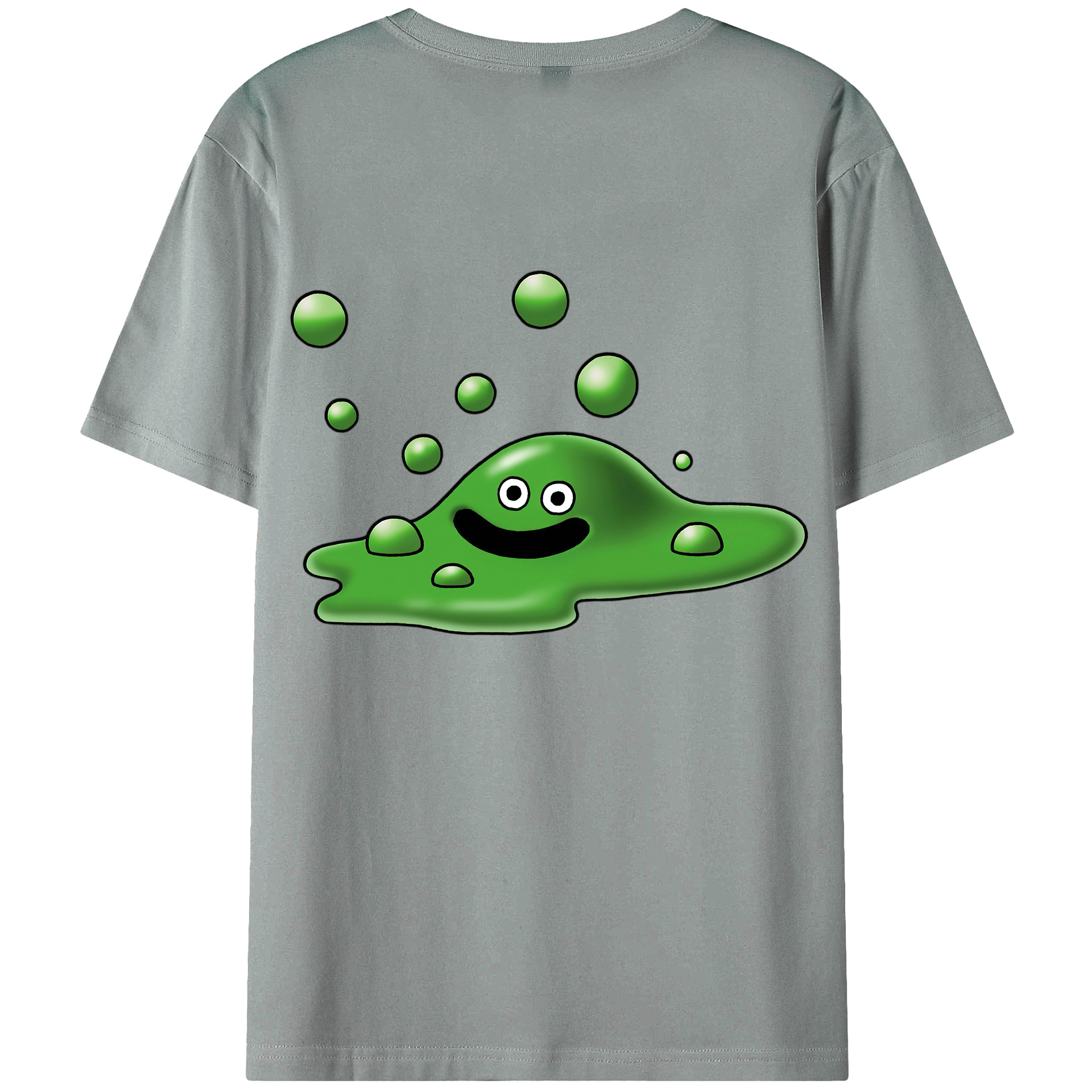 （画像用） ドラゴンクエスト Doragon Kuesuto Dragon Quest 綿100％ メンズ半袖Tシャツ（バックプリント） 通気性